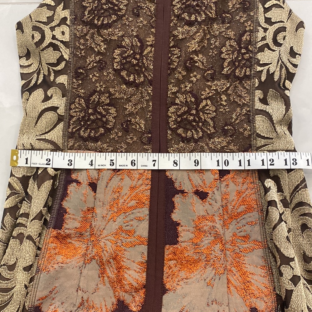 Byron Lars Beauty Mark Anthropologie Brocade Dress Size 4 New - Picture 5 of 6